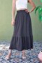 Bürümcük Fabric Elastic Waist Skirt - 3