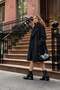 Front Buttoned Belted Cashmere Coat