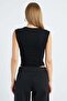 Slim Fit Blouse with Draped Sides - 6