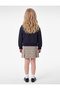 Pleated A-Line Plaid Skirt with Bow in Viscose Blend - 3