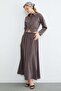 Elastic Waist Pocketed Maxi Skirt - 7