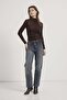 High Neckline Gathered Detailed Transparent Bodysuit - 4