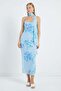 Scarf and Rope Strap Maxi Dress - 2