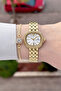 Gold Color 27 mm Women's Watch and Bracelet Same as Pictured - 2