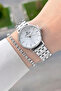Silver Color 30 mm Women's Wristwatch and Bracelet with Gift Packaging