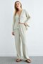 Front-Tied Textured Kimono 2-Piece Set - 4
