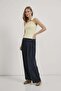 Accessory Detailed One-Shoulder Textured Stretchy Blouse - 4