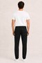 Men's Cotton Elastic and Adjustable Lace-Up Waist Relaxed Fit Straight Leg Slim Vertical Stripe Patterned Jogger Pants - 5