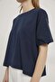 Crew Neck Basic T-Shirt with Side Slits - 5