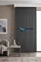 Anthracite Solid Color Backdrop Curtain, Plain Seamless Seam, Extralight Drawstring, Single Panel - 5