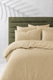Double Striped Satin Bed Sheet Elastic Duvet Cover Set Hotel Type Soft & Shiny Boxed