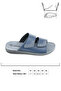 Summer Velcro Detachable Faux Leather Comfortable Sole Men's Slippers - 3
