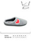 Winter Women's Home Garden Comfort Sole Embroidered Heart Patterned Felt Slippers - 4