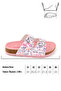 Girl's Summer Comfortable Cork Pvc Sole Two Buckle Adjustable Daily Slippers - 3