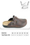 Men's Insole Genuine Leather Single Buckle Adjustable Home Garden Daily Slippers - 4