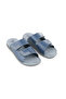 Summer Velcro Detachable Faux Leather Comfortable Sole Men's Slippers - 4
