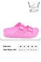 Summer Women's Double Buckle Adjustable Bathroom Garden Beach Pool Slippers - 3
