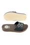 Summer Massage Sole Women's Faux Leather Two Buckle Adjustable Casual Slippers - 6