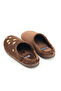 Women's Winter Pu Comfortable Sole Embroidered Design Home Garden Slippers - 5