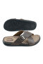 Men's Summer Faux Leather Single Buckle Adjustable Comfortable Sole Daily Slippers - 6