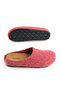 Women's Winter Comfortable Sole Felt Home Garden Slippers - 6