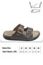 Men's Summer Faux Leather Two Buckle Adjustable Comfortable Sole Daily Slippers - 3