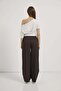 Half Sleeve Boat Neck Waist-Slit Blouse - 6