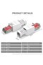 2PCS ZoeRax 2pcs Tool Free RJ45 CAT6 Connector Ethernet Termination Plugs, 23AWG to 26AWG Cable Inte - 5