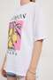 Women's Lemon Printed Crew Neck White Loose T-Shirt - 4