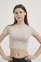 Armalife 1642 bis neck short sleeve basic women's t-shirt