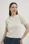 Armalife 001 Bi̇s Collar Short Sleeve Knitted Women's Blouse - 2