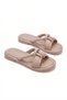 Women's Beige Puff Slippers Soft Soled Lightweight Flexible Fluffy Ribboned Summer Comfortable Daily Sandals 026 - 8