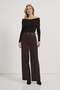 Armalife 3663 double belt high waist palazzo women's pants - 6