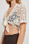 Armalife 6600 front tie lace women blouse - 4