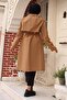 Shoulder Epaulet Detailed Trench Coat Camel 4428 - 4