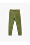 Cotton Raised Waist Elastic Waist Pocket Detailed Jogger Sweatpants - 2