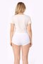 Women's Elastane High Waist White Panties 665 - 3