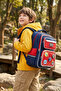 Ççs 51923 School Backpack Student Daily Travel Holiday Sports Walking Trip Navy Blue-Red - 3