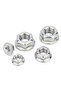 M8(10Pcs) 304 Stainless Steel Flange Lock Nuts, DIN6923, Serrated Non-Slip One-Piece Design for Auto - 2