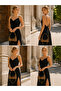 Black Leopard Patterned Nubuck Cover Material Design Evening Dress Clutch Chain Strap Handheld Wedding Engagement Portfolio Evening Bag - 5