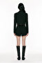 Pleated Lace Trimmed Mini Shorts Black - 5