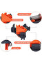 Orange-4PCS Professional Woodworking 90° Right Angle Clamps - Premium Accurate Frame and Cabinet Ass - 2