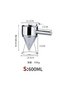 L 600/1200ML Oil Bucket with Holder Stainless Steel Funnel Dispenser Cupcake Pancake Batter Octopus. - 6