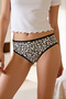 3-Pack of Leopard and Solid Patterned Women's Slip Panties - 3