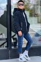 Boy's Detachable Hooded, Densely Stitched Nova Fabric Winter Puffer Coat Km4016 - 5