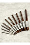Brown 10Pcs 10Pcs Hand Reamer Set 9Sicr Alloy Steel Straight Shank Wood Hole Reamer Tool H8 Precise - 8
