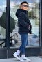 Boy's Detachable Hooded, Densely Stitched Nova Fabric Winter Puffer Coat Km4016 - 3