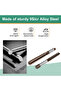 Brown 10Pcs 10Pcs Hand Reamer Set 9Sicr Alloy Steel Straight Shank Wood Hole Reamer Tool H8 Precise - 2