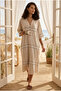 Natural Natural Collar Dress - 3