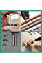 Brown 10Pcs 10Pcs Hand Reamer Set 9Sicr Alloy Steel Straight Shank Wood Hole Reamer Tool H8 Precise - 6